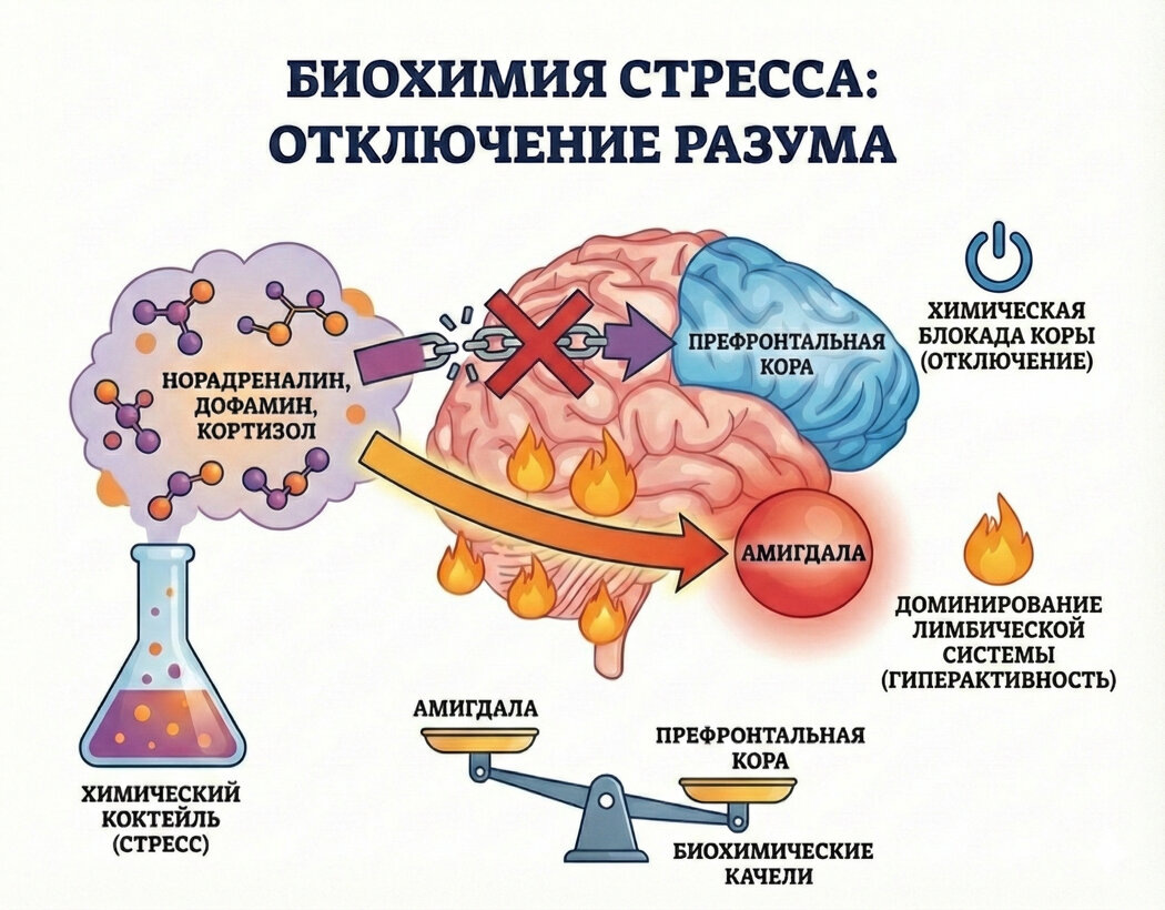 Как стресс влияет на наш мозг: химия, механизмы и решения