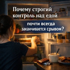 Почему строгие диеты проваливаются: разбор психологии питания