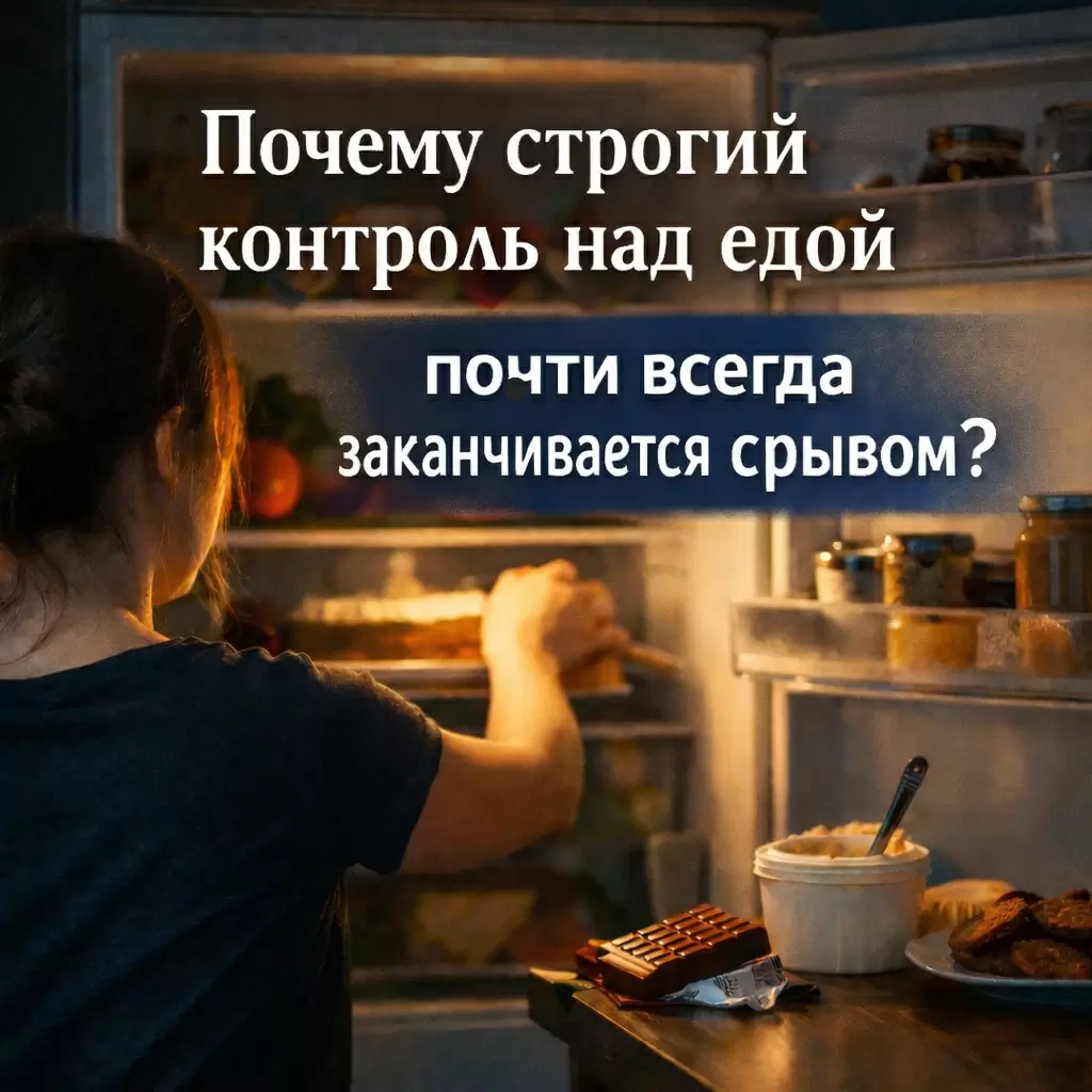 Почему строгие диеты проваливаются: разбор психологии питания